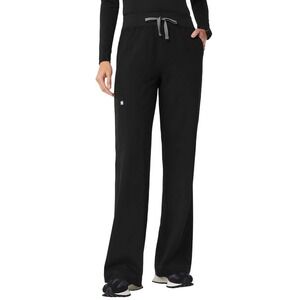 Figs Women's Black High Waisted Isabel Wide Leg Scrub Pants XXL